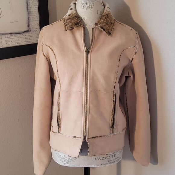 Faux Fur Suede Reversalable Fall Winter jacket - Picture 3 of 12